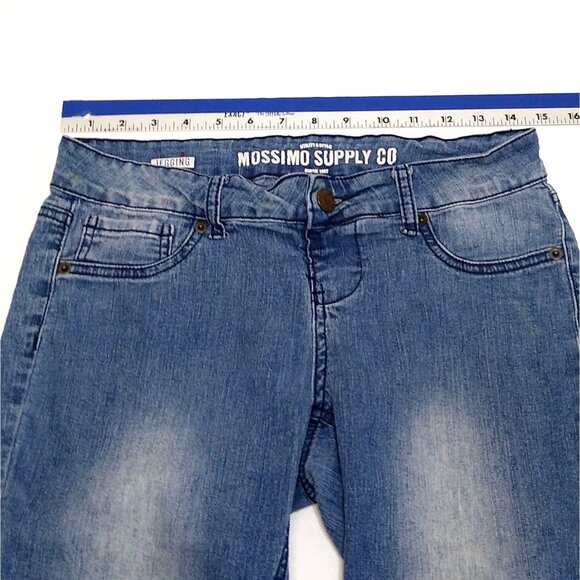 Mossimo Supply Co. Jeggings Low-Rise W29xL30 Women's Size 5 Slim Fit Blue Denim - Picture 7 of 7